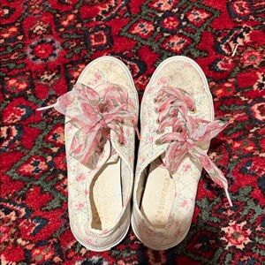 Loveshackfancy Superga White Canvas Sneakers